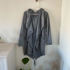 Tobi Blue Hooded Jacket